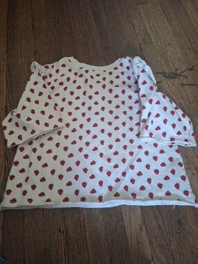 Pink chicken girls strawberry shirt